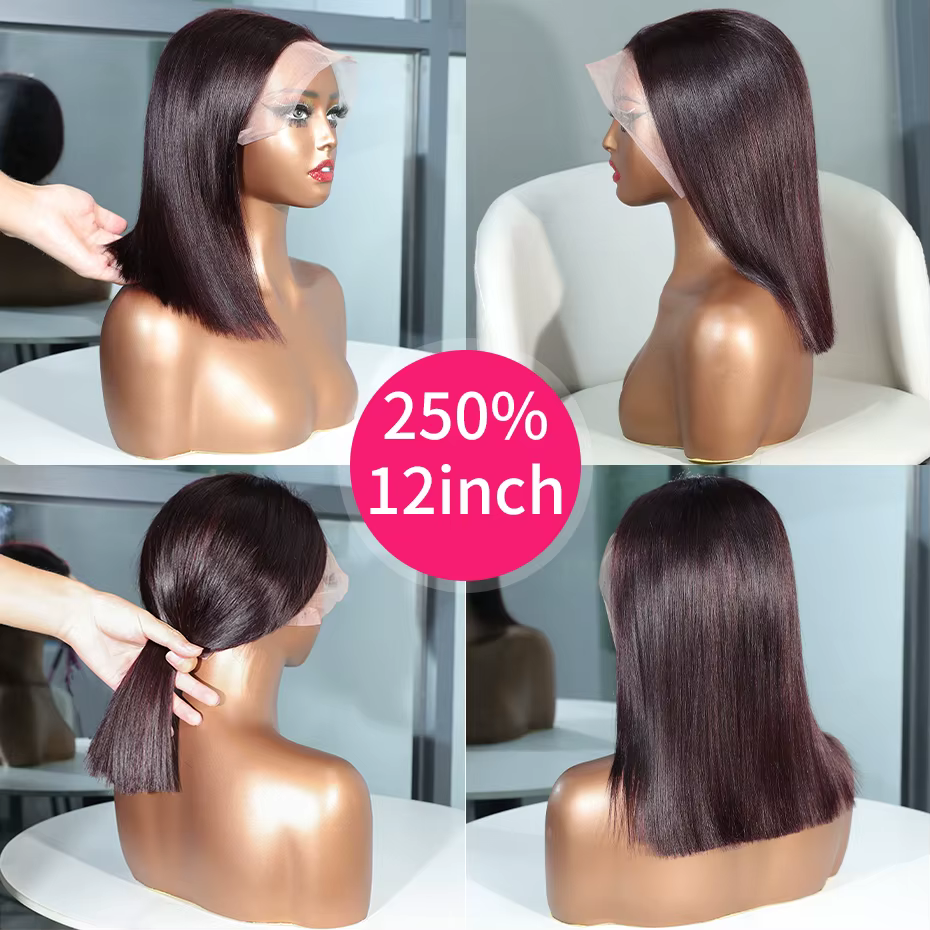 Perruque Lace Front Wig Bob 100% naturelle