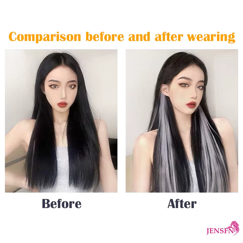 Extensions de cheveux humains à clipser pour femmes