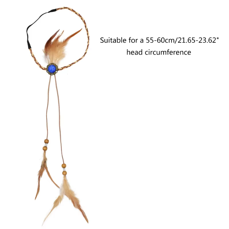 Bandeau en plumes style Boho