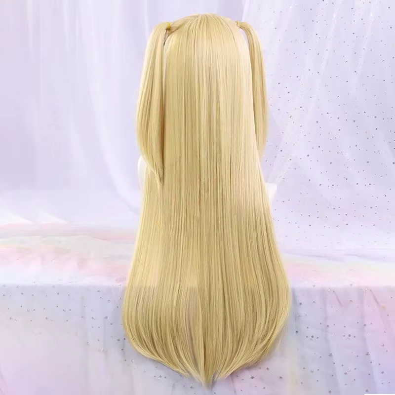 Cosplay perruque longue Style blond doré femmes