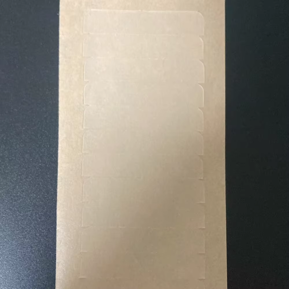 5 feuilles de 60 languettes de ruban adhésif simple face 4cm*0.8cm pour extensions de cheveux et perruques en dentelle