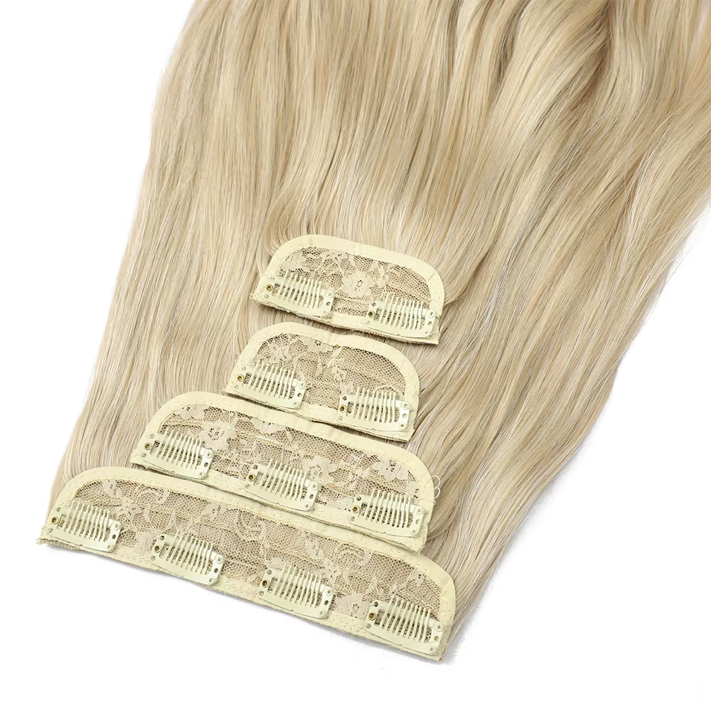 Extensions capillaires synthétiques blondes à Clip