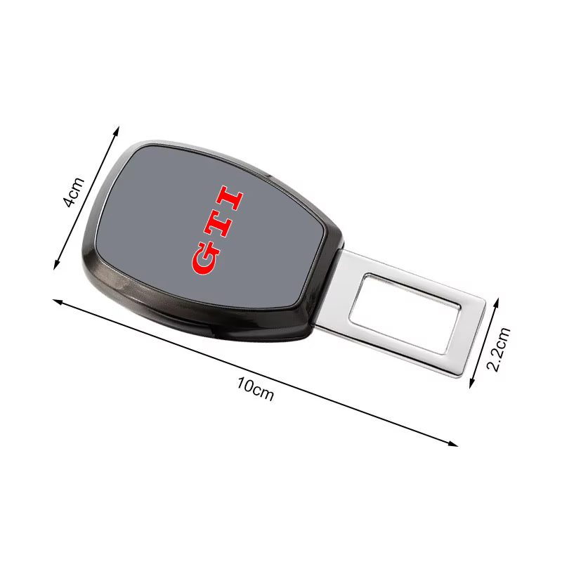 Extension de ceinture de sécurité pour voiture, clip d'extension de ceinture de sécurité avec emblème pour VW GTI Polo Passat B5 B6 B7 T4 T5 Golf 4 5 6 Tiguan Jetta