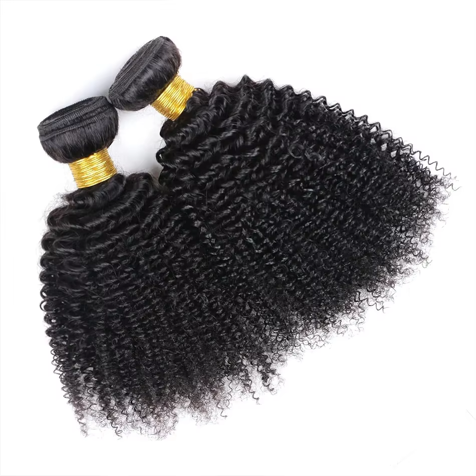 Extensions de cheveux humains brésiliens bouclés afro 12A