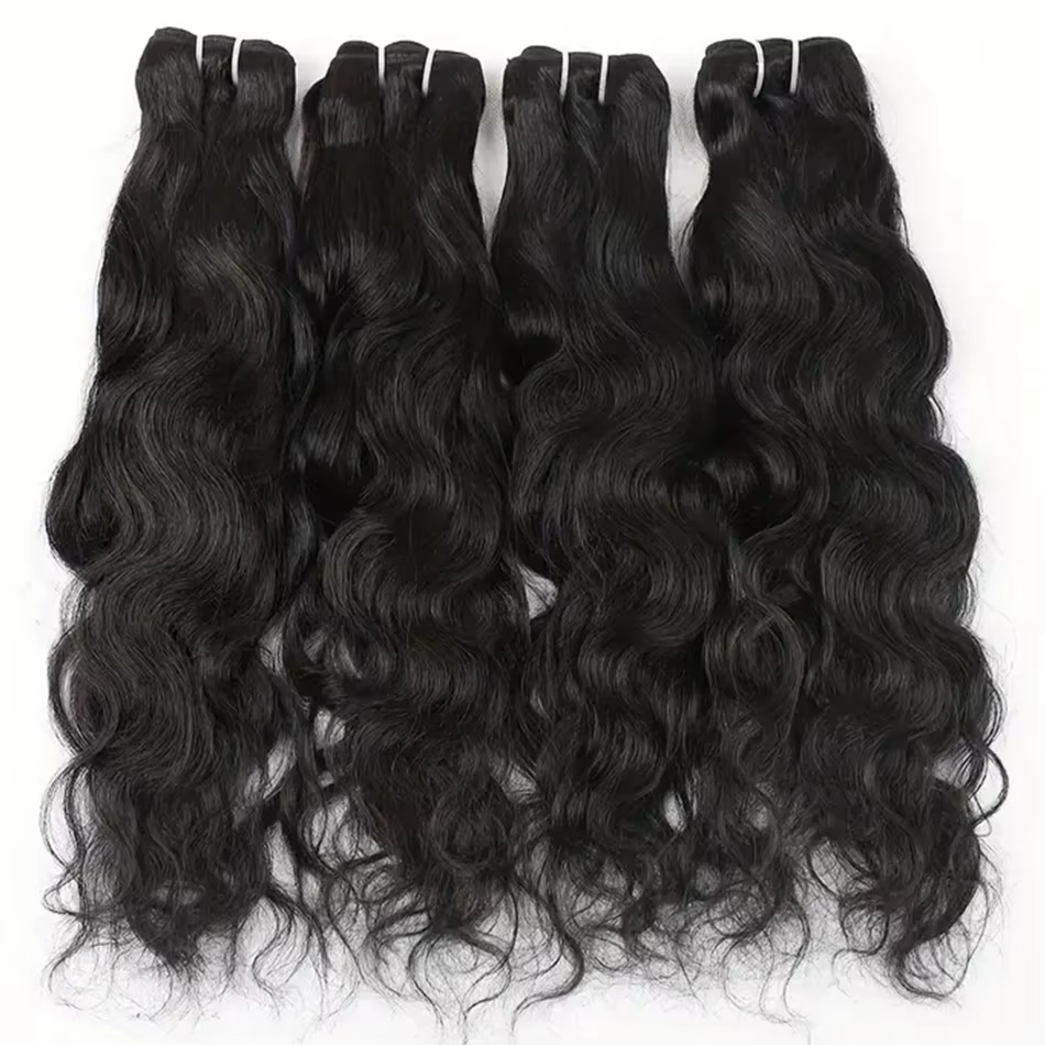 Tissage en lot brésilien naturel ondulé et humide