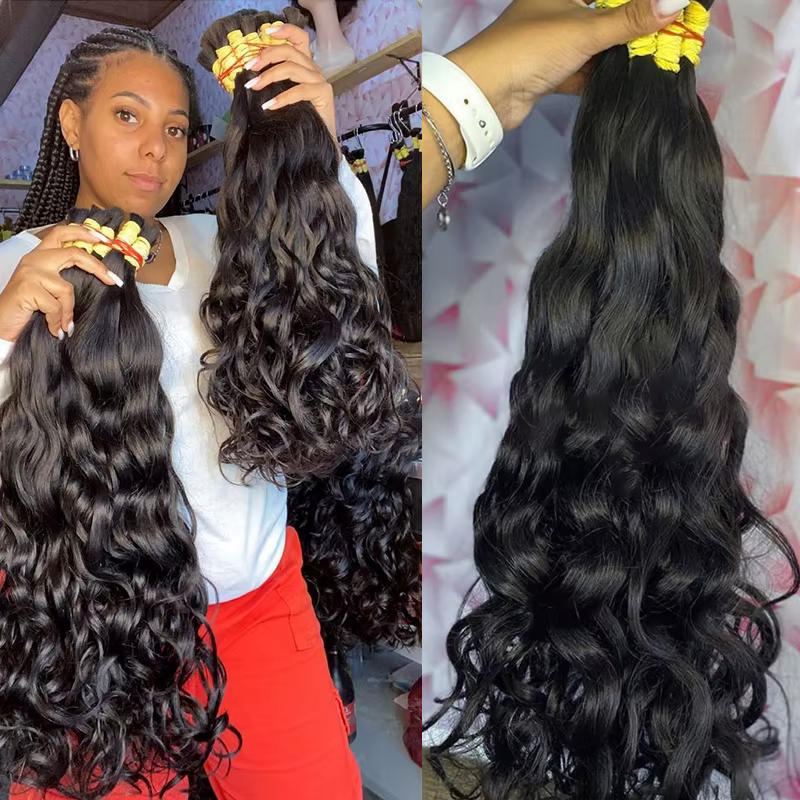 Extensions De Cabelos Humano indien Vietinamita Original naturel Brasileiro Cacheados Para Mega cheveux crus