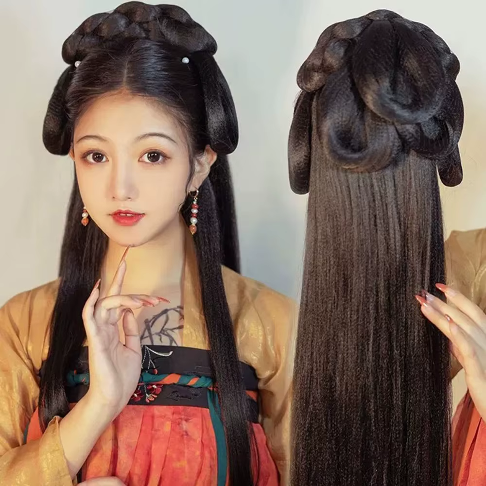 Perruque de prairie chinoise pour femmes