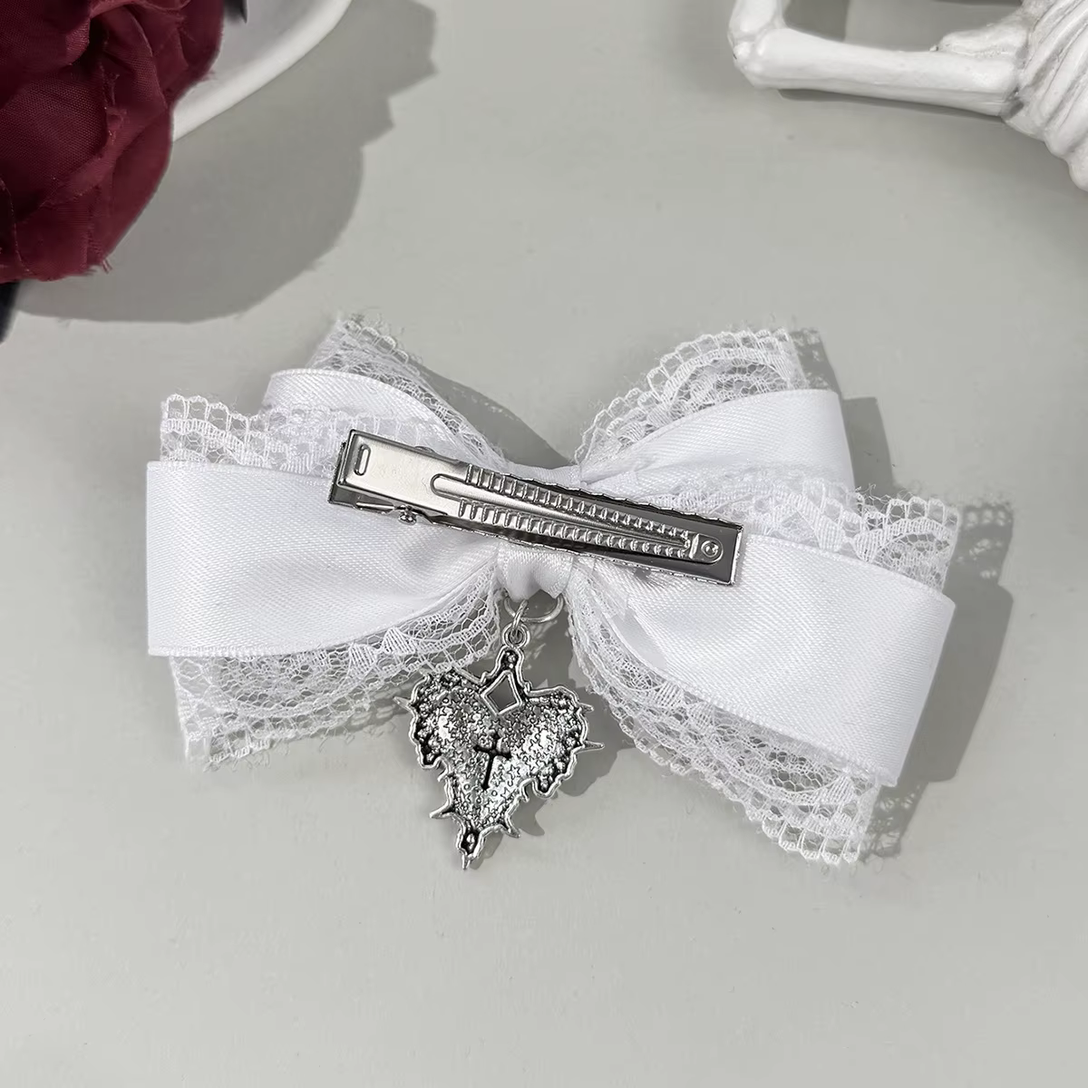 Pince à cheveux gothique Style Lolita
