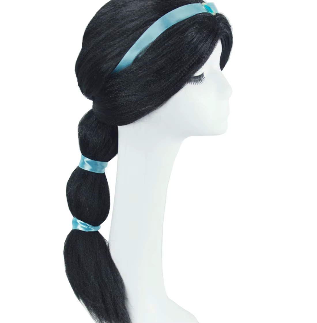 Perruque de cosplay Aladdin princesse Jasmine pour enfants filles
