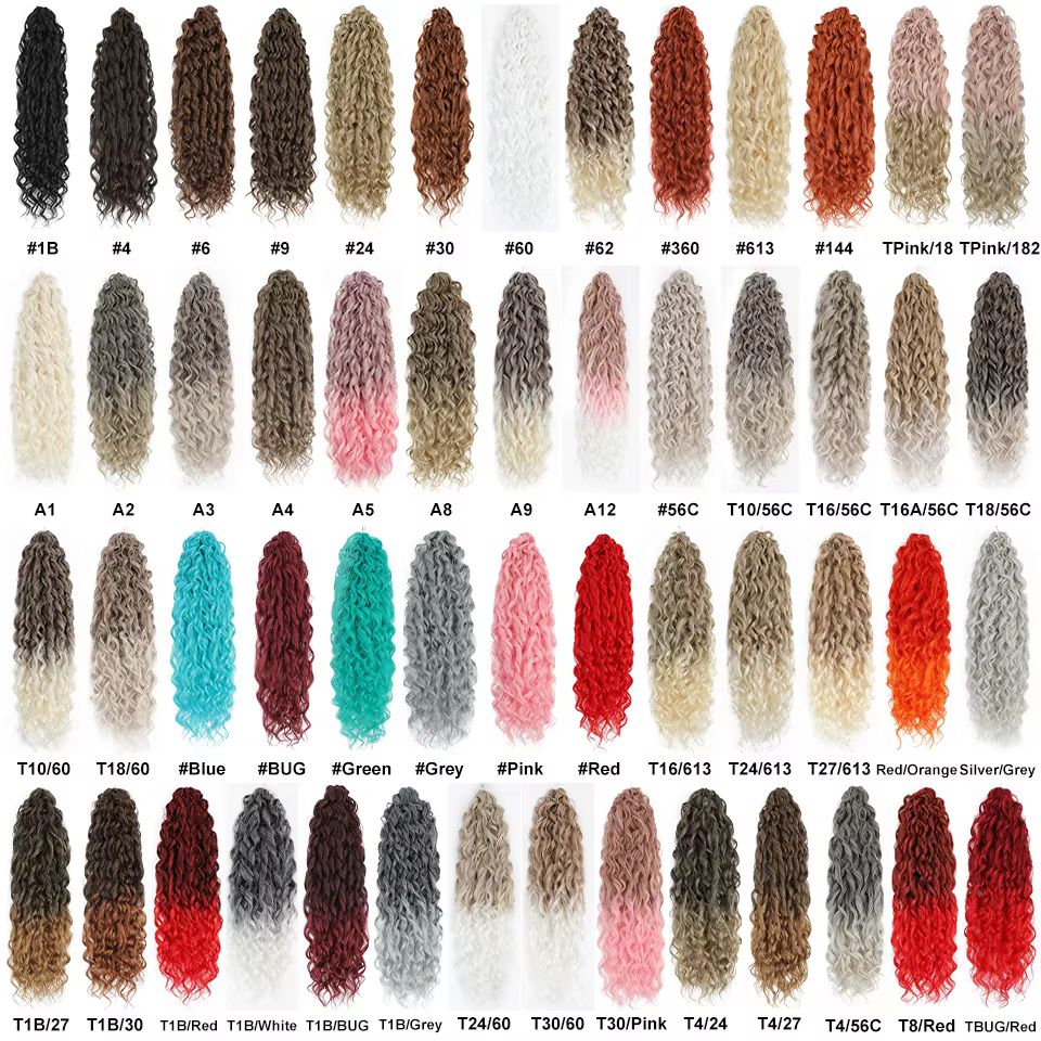 3-5 pièces Jessica Hair Extensions de cheveux synthétiques à tresser