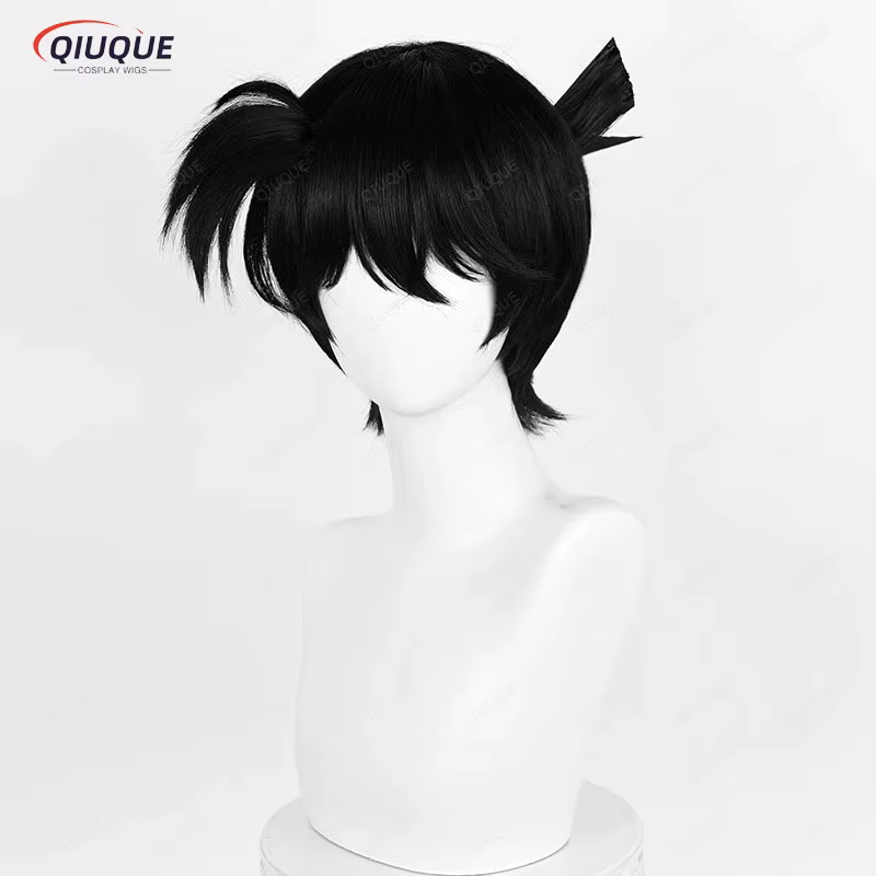 Kudou-Perruque de Cosplay Kendpiercplay noire
