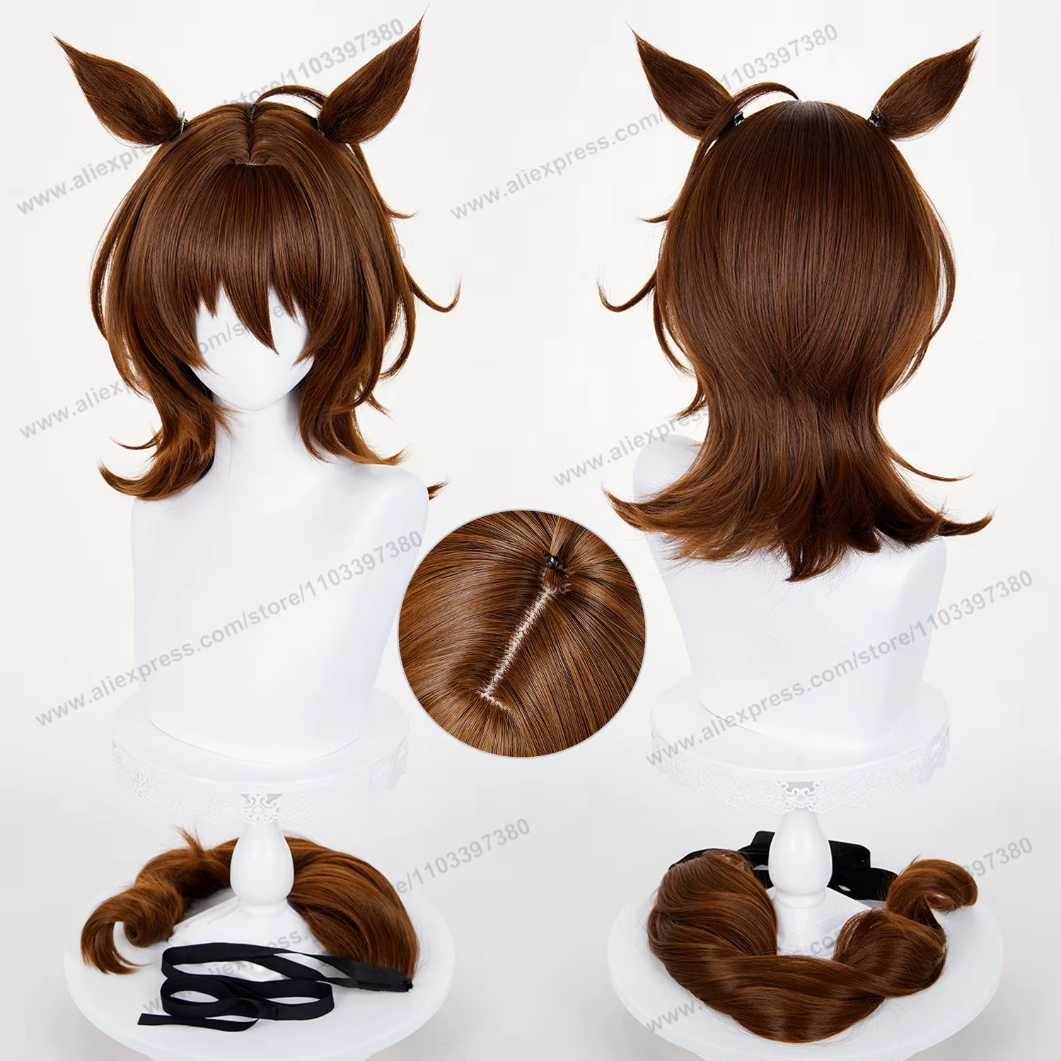 Perruque de Cosplay Agnes Tachyon
