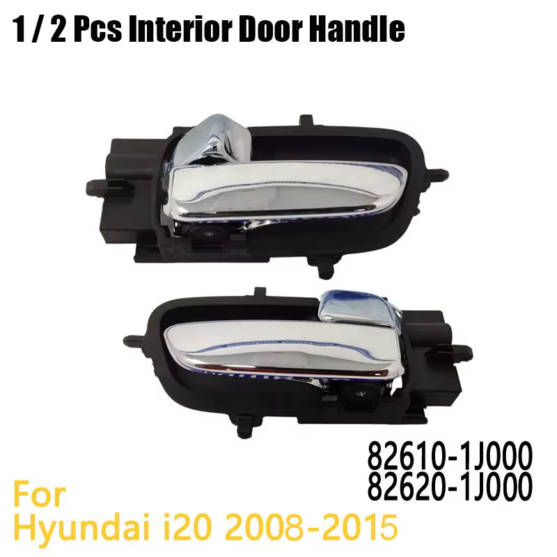 Poignée de porte intérieure chromée gauche/droite, pour HYUNDAI I20 2008 2009 2010 2011 2012 2013 2014 2015 82610-1J000,82620-1J000