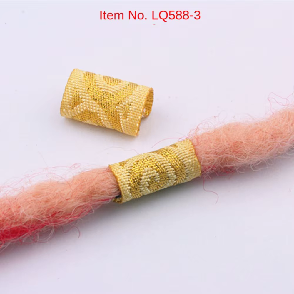 Lot de 10 clips miniatures en tissu pour tresses