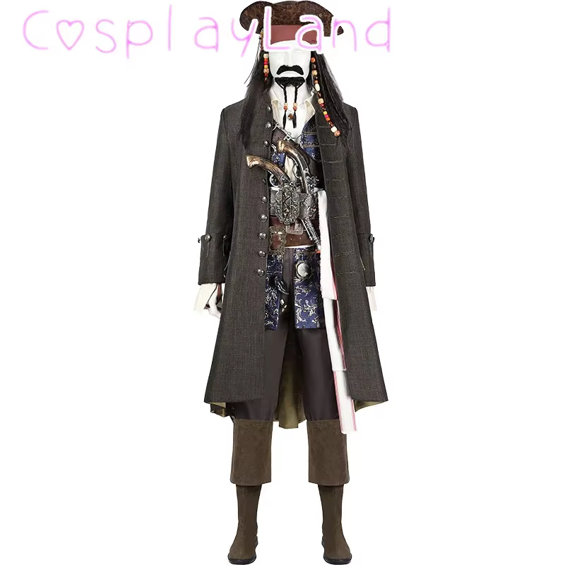 Film Pirates Jack Sparrow Cosplay Costume capitaine