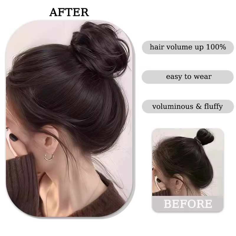 Chignon synthétique perruque Extensions