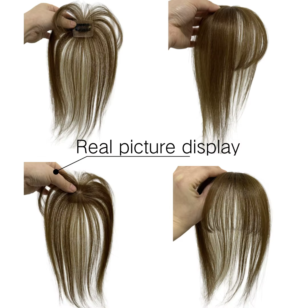 360 ° Frange à clipser 100% cheveux humains naturels