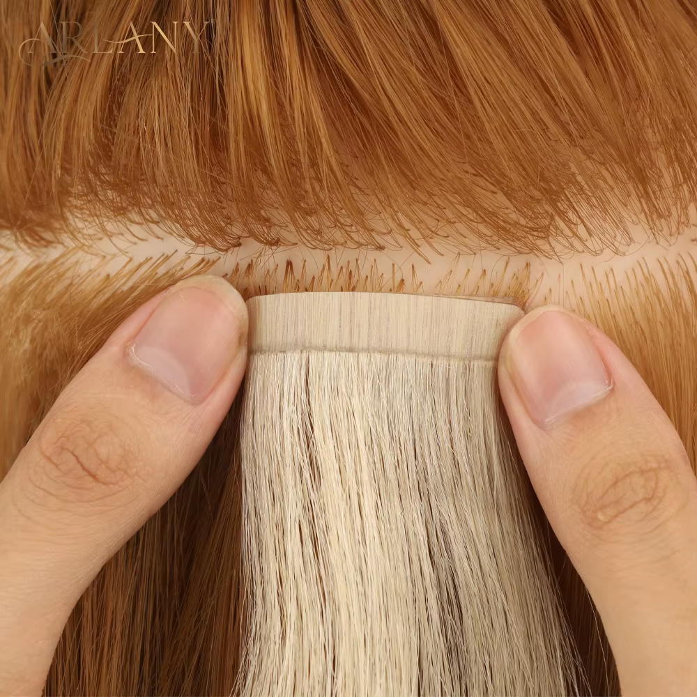 Ruban adhésif d'extension de cheveux à 60 onglets