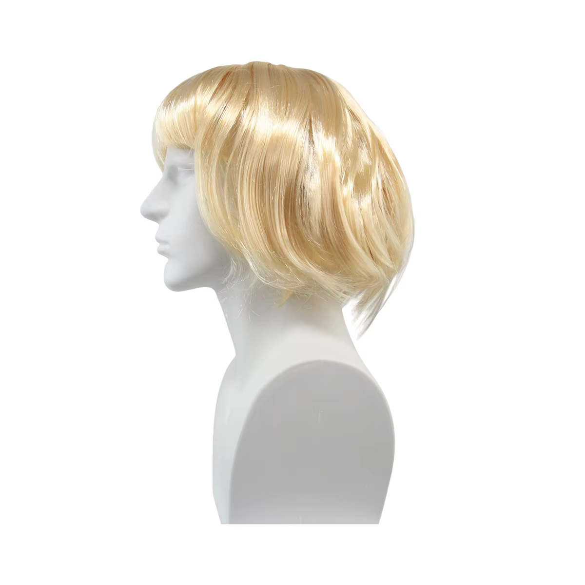 Perruque synthétique courte blonde