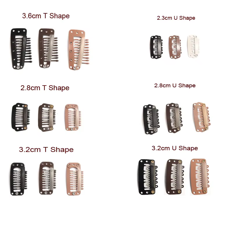 20 pièces pince dans l'extension de cheveux perruque Clips