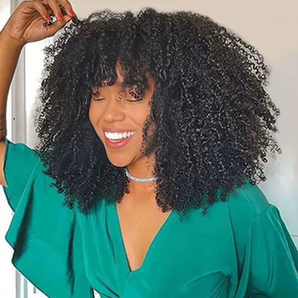 Tissage en lot brésilien naturel Remy crépu bouclé