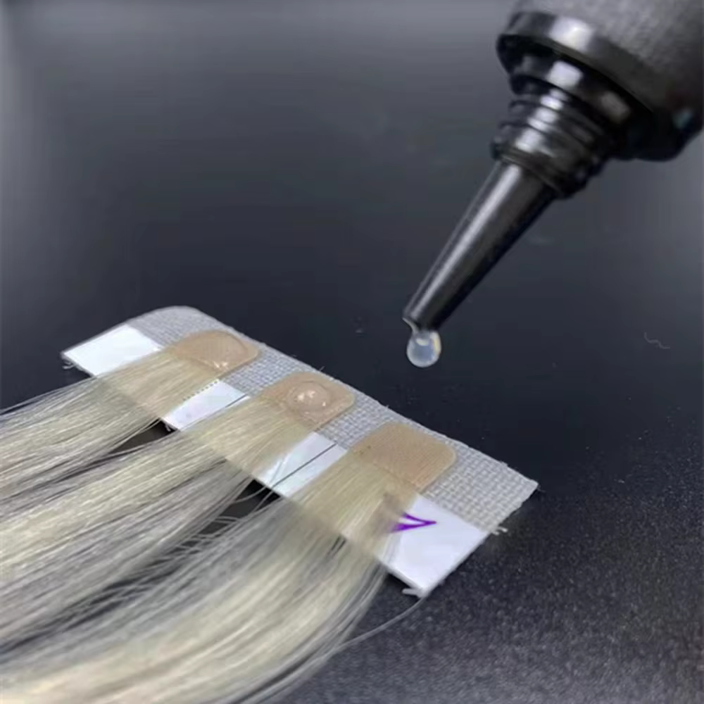 Outil d'extension capillaire V Light Technology pour les extensions à bandes adhésives