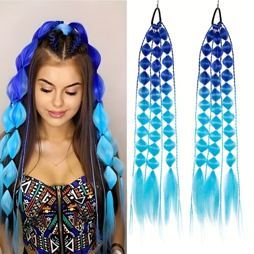 Extensions de cheveux colorés 50cm avec attache