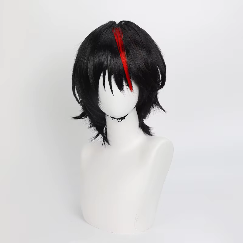 Diablo Cosplay perruque Anime j'ai réincarné comme un jeu de rôle Slime noir cheveux courts rouge hommes Halloween fête carnaval accessoires