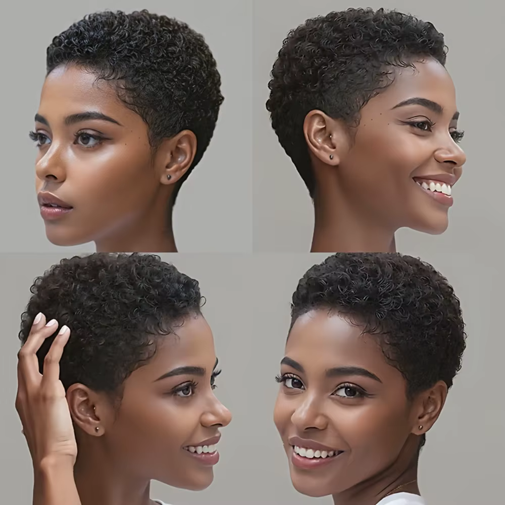 Perruque brésilienne Afro crépue bouclée