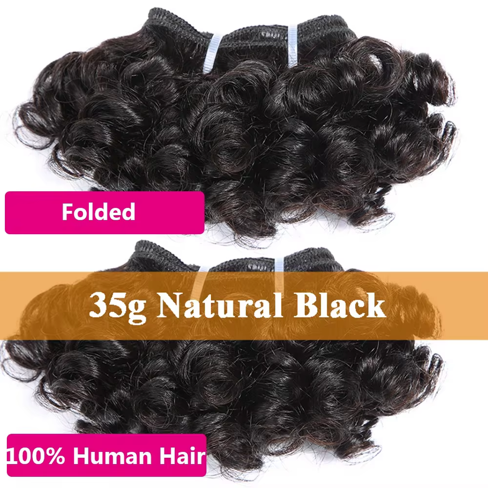 Extensions de cheveux brésiliens bouclés rebondissants paquets