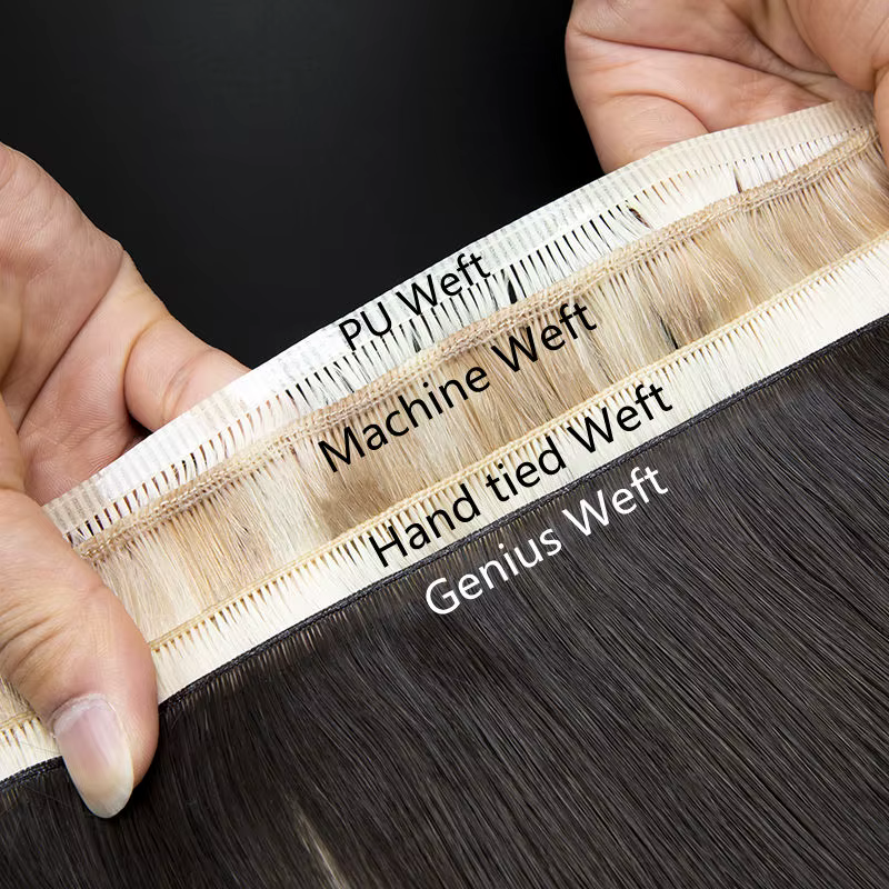Extensions de cheveux tissées à la main