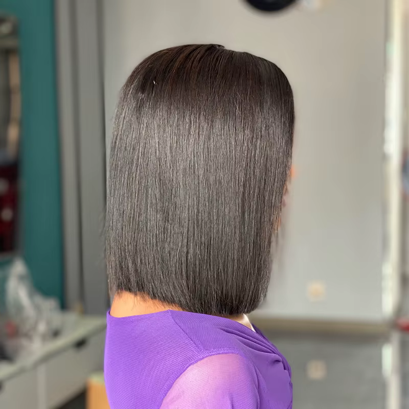 Grande - Valeur DD Bone Straight 4x4 Lace Wig. Cheveux humains vierges Remy de haute qualité