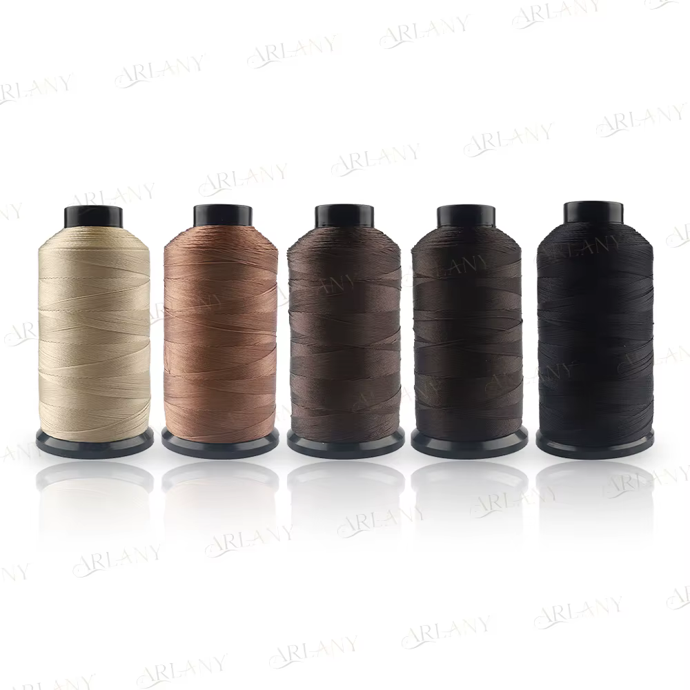 Fil de Tissage en Nylon Collé pour Extensions de Cheveux
