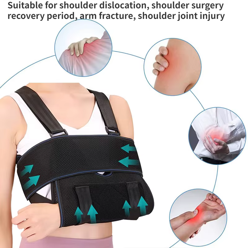 Attelle de coude, Support d'épaule, attelle d'immobilisation, sangle de bras fracturée cassée, entorse des blessures, soulagement de la douleur