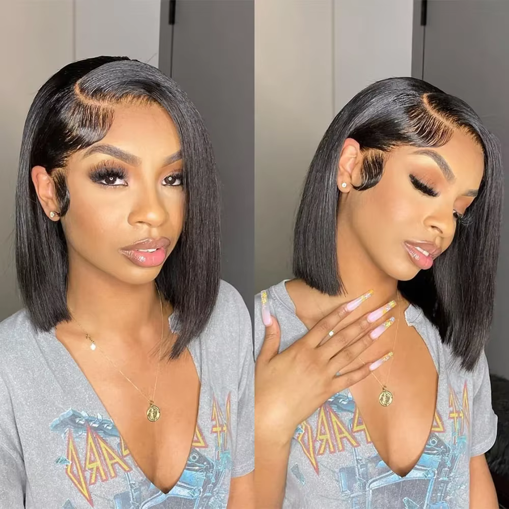 Perruque Bob en cheveux humains
