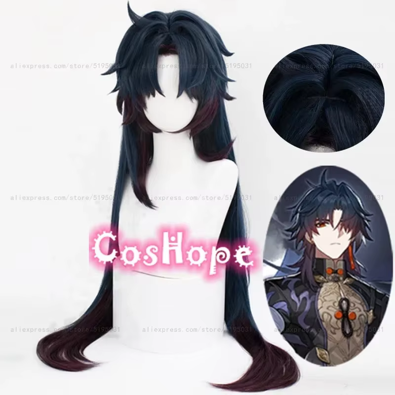 Perruque de Cosplay à lame 90cm de Long