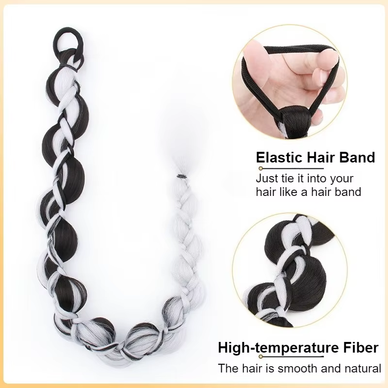Extensions capillaires synthétiques longues tressées
