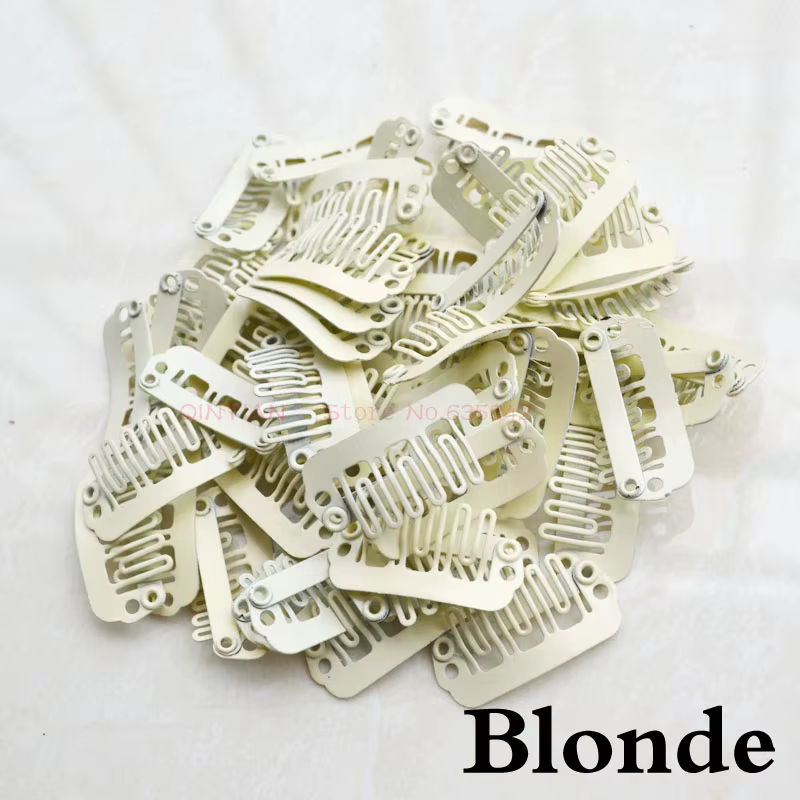 Mini pinces en acier inoxydable pour extensions de cheveux