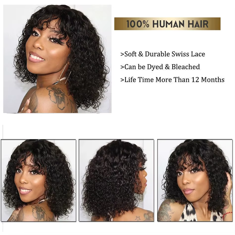 Perruque de Cheveu Humain Tresse Naturelle